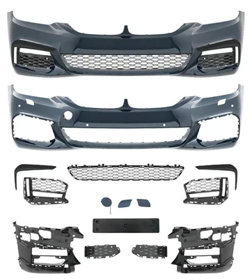 Productafbeelding van AN Sport voorbumper SRA, met/zonder PDC+ accessoires, compleet. Geschikt voor BMW 5-serie G30 / G31, bouwjaar vanaf 2017, ook geschikt voor modellen met M-pakket