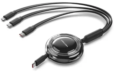 Produktbild von Vention TRKBBE, 1,1 m, USB C, USB C/Lightning, USB 2.0, Schwarz
