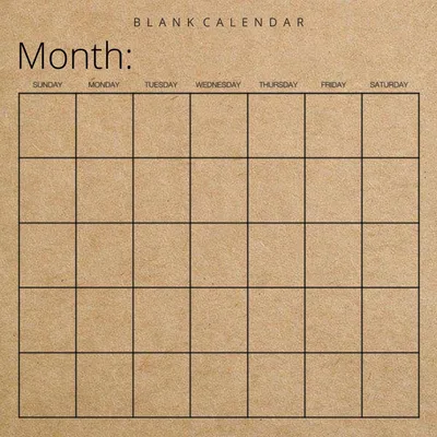 Produktbild von Blank Calendar