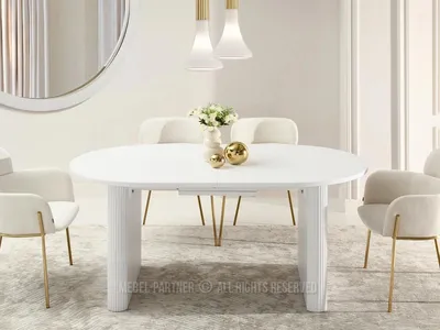 Obrázok produktu pre Rozkladací jedálenský stôl 160(200)x90 CENDRY - biely