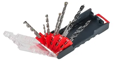 Image de kwb 109154 HSS Masonry twist drill bit set 9-piece 5 mm, 6 mm, 8 mm, 3 mm, 4 mm, 5 mm, 3 mm, 4 mm, 5 mm Cylinder shank 9 pc(s)