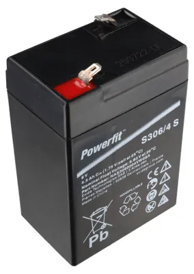 Produktbild von Exide Powerfit S306/4 S Blei Akku mit Faston 4,8 mm 6V, 4500mAh