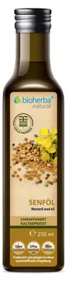 Produktbild von Bioherba Senföl kaltgepresst – Natürliches Senföl 250 ml