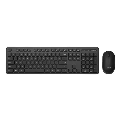 Produktbild von ASUS CW100 Wireless Tastatur und Maus Set, schwarz, USB, DE (90XB0700-BKM000)