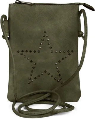Produktbild von styleBREAKER Mini Bag Umhängetasche mit Nieten in Stern Form, Schultertasche, Handtasche, Tasche, Damen 02012235