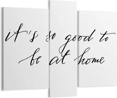 Produktbild von Bild auf Leinwand - Leinwandbild - 3 Teile - Motto Glück Haus - 95x80cm - Wand Bild - Wanddeko - Wandbilder - Leinwanddruck - Bilder - Wanddekoration - Leinwand bilder - Wandbild - CB95x80-4386