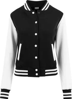 Immagine prodotto di Urban Classics - Felpa college bicolore da donna, nero/bianco - 5XL