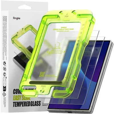 Produktbild von 2x Gehärtetes Bildschirmglas mit Applikator für Galaxy Z Fold8, Ringke Cover Display Easy Slide, Transparent