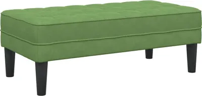 Obrázek produktu pro lavice s polštářem Světlá zelená 113 x 57 x 39 cm samet