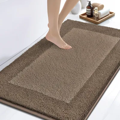 Produktbild von Badematte 76 x 116 cm, rutschfest, waschbar, für Dusche, Badewanne und Boden