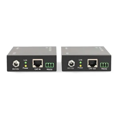 Produktbild von Nedis HDMI  Extender - Über CAT6 - Up to 60.0 m - 4K@60Hz - 18 Gbps - Metall - Anthrazit