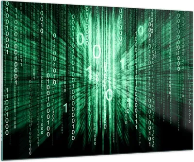 Produktbild von Bilder auf glas - Abstrakt zusammenfassungszahlen - 100x70cm - Glasbilder - Wandbilder - Kunstdruck - zum Aufhängen bereit - Wanddekoration aus Glas - Glas Bilder - Wandbild auf Glas - GAA100x70-2290