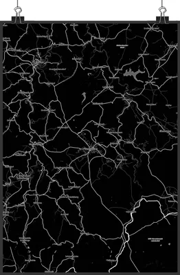Produktbild von Mr. & Mrs. Panda Bild Marienberg DIN A2 - Geschenk, drucke, Stadt Dorf Karte Landkarte Map Stadtplan, Wandbild, Plakat, Wanddekoration, wanddeko