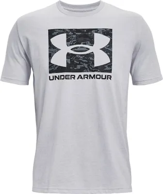 Produktbild von UNDER ARMOUR ABC Camouflage Boxed Logo kurzarm Trainingsshirt Herren 011 - mod gray light heather/mod gray light heather XS