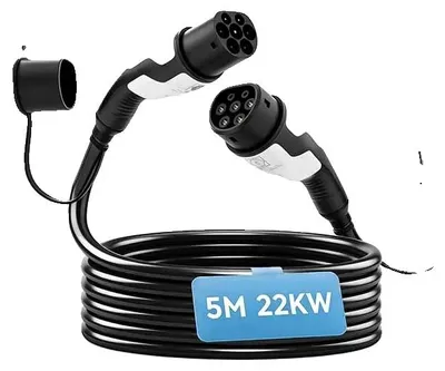 Imagen del producto de Cable de carga para vehículos eléctricos, 32A, compatible con el tipo 2, color