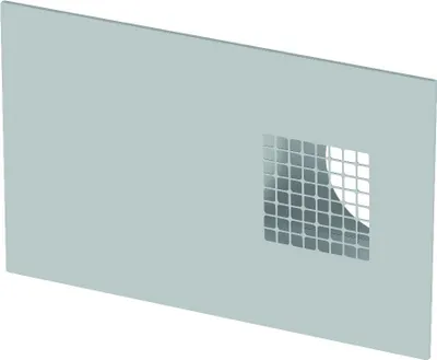 Produktbild von Zehnder Kombi-Außenwandgitter ComfoEdge Dupla Edelstahloptik, Außenluft links DN 125