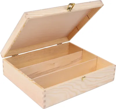 Image de Creative Deco Boîte Caisse à Vin en Bois 35 x 30 x 10 cm - 3 Bouteilles