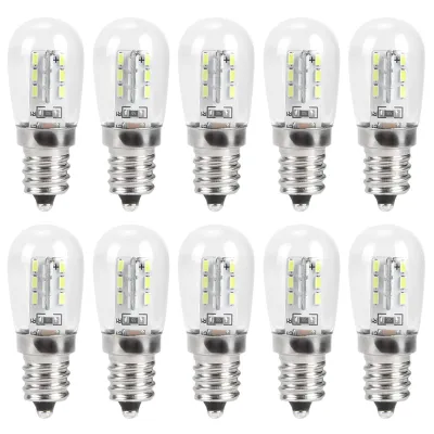 Obrázok produktu pre 10 ks LED žiaroviek E12 do chladničky, 1,5 W, 230 V striedavý prúd, náhrada za žiarovky do domácich chladničiek (biele svetlo)