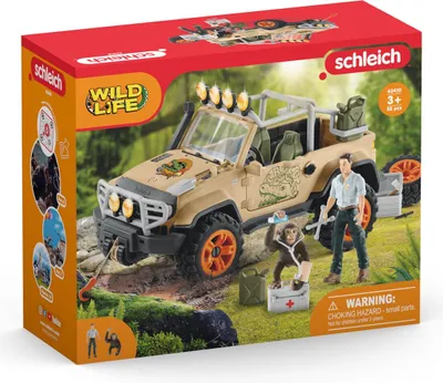 Produktbild von Schleich 42410 Wild Life Geländewagen mit Seilwinde