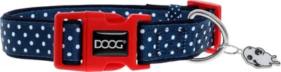 Produktbild von DOOG Halsband Stella navy/polka dot, Größe: S