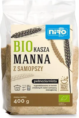 KASZA MANNA Z SAMOPSZY BIO 400 g - NIRO