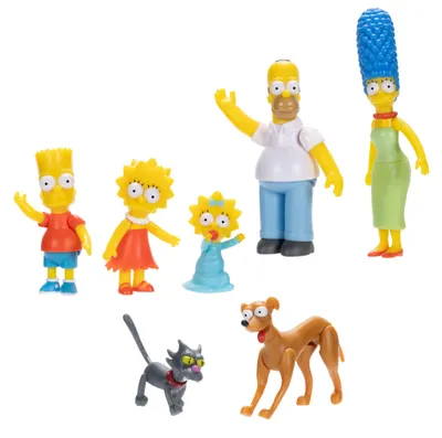 Productafbeelding van Simpsons minifiguren, set van 7, 6 cm groot