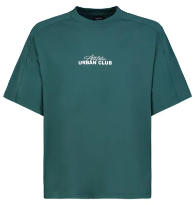 Produktbild von Sublevel Kurzarmshirt Rundhalsausschnitt Spruch Oversized Look Größe: XL