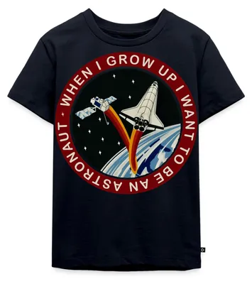 Produktbild von Spreadshirt NASA Wenn Ich Groß Bin Werde Ich Astronaut Spruch Kinder Premium T-Shirt, 98/104 (2 Jahre), Navy