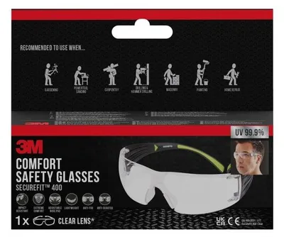 Produktbild von 3M - Schutzbrille 3m securefit 400 kratzfest | 6 Stück