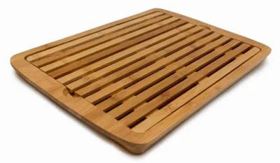Productafbeelding van Bamboesnijplank met kruimelopvang, 35 x 24,2 cm