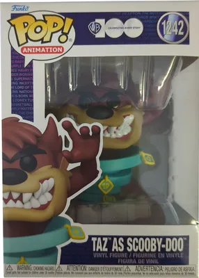 Produktbild von Warner Bros 100 - Taz as Scooby-Doo 1242 - Funko Pop! - Vinyl Figur
