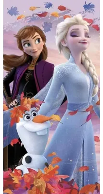 Imagen del producto de Toalla de playa de algodón Frozen de Disney, con forro polar y estampado de alta calidad, 70x140 cm