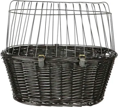 Productafbeelding van Famanu fietsmand, 50 x 41 x 35 cm, zwart - Een praktische mand voor de fiets