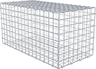 Produktbild von Gabione 80 cm x 40 cm x 40 cm (L x H x T), Maschenweite 5 x 5 cm, Spiralring