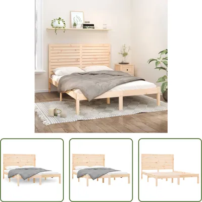 Produktbild von The Living Store Massivholzbett 150x200 cm