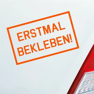 Produktbild von Auto Aufkleber Reingeguckt! Verarscht Prank Lustig 16x10 cm Orange Sticker Heckscheibenaufkleber