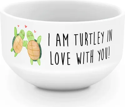 Produktbild von Mr. & Mrs. Panda dessertschale Schildkröten Paar - Weiß - Geschenk, Müslischüssel, Müsli Schüssel, für Frauen, frühstücksbowl, Freundin, Hochzeitstag, Partner, schale