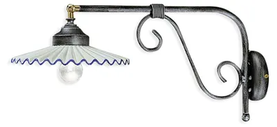 Immagine prodotto di CLASSIC L'AQUILA C166, Lampada a Parete Applique in Vetroceramica, Ferroluce