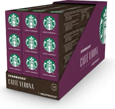 Produktbild von Starbucks Caffè Verona für Nespresso Kaffeekapseln (12 x 10 Kapseln)