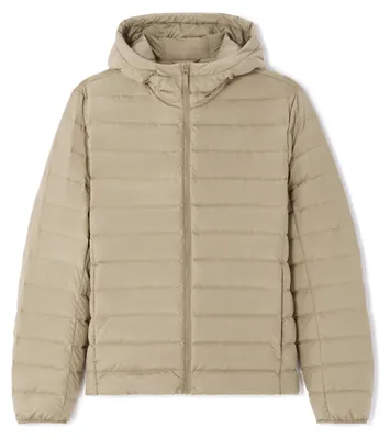 Produktbild von Celio Herren Daunen-Steppjacke mit Kapuze in Beige, Größe XL, für den Winter