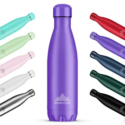 Isolierflasche Edelstahl 750 ml, vakuumisoliert, BPA-frei, lila