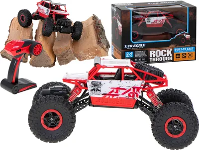 Immagine prodotto di Autoradio RC Rock Crawler HB 2.4GHz 1:18 rossa