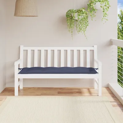 Produktbild von "2026 Promotion" Gartenbank-Auflage Marineblau 150x50x7 cm Oxford-Gewebe - Gartenmöbelauflagen CC22961