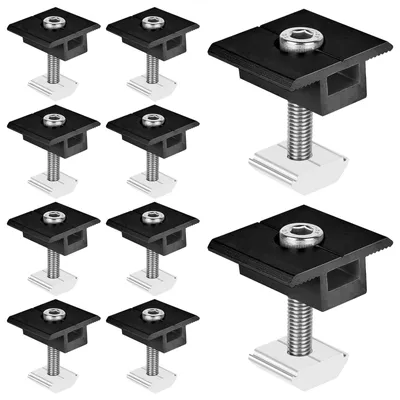 Image de Supports de montage pour panneaux solaires - 10 pièces, aluminium, 30 mm