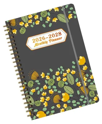 Produktbild von 3-Jahres-Planer 2026-2028 Buchkalender, Monatsplaner Spiralbindung, Tagesplan, Studium & Büro