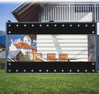 Produktbild von Famanu PVC-Gardinen 225 x 300 cm - transparent, wasser- und winddicht