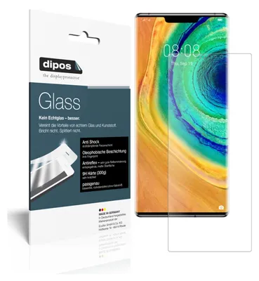 Produktbild von 2x Schutzfolie für Huawei Mate 30 Pro matt - Anti-Shock 9H Folie dipos Glass Kunststoffglas