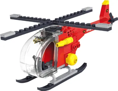 Produktbild von Cogo CG4186 Hubschrauber Klemmbausteine 79pcs Spielzeug Bausatz-NEU