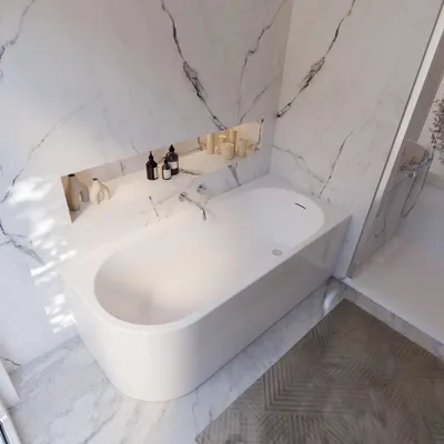Produktbild von Schulte Badewanne 180x80 cm Rechts Komplettset mit vormontierter Schürze, Fußgestell und Ab- und Überlauf, Rechteckbadewanne Rio Canto weiß Acryl
