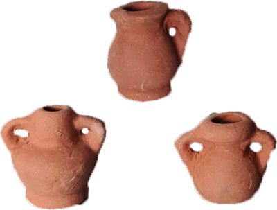 Krippenzubehör Tonkrüge 1,7 cm